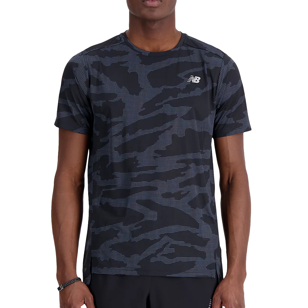 FRANELA NEW BALANCE ACCELERATE PRINTED RUNNING BLACK / GRAY