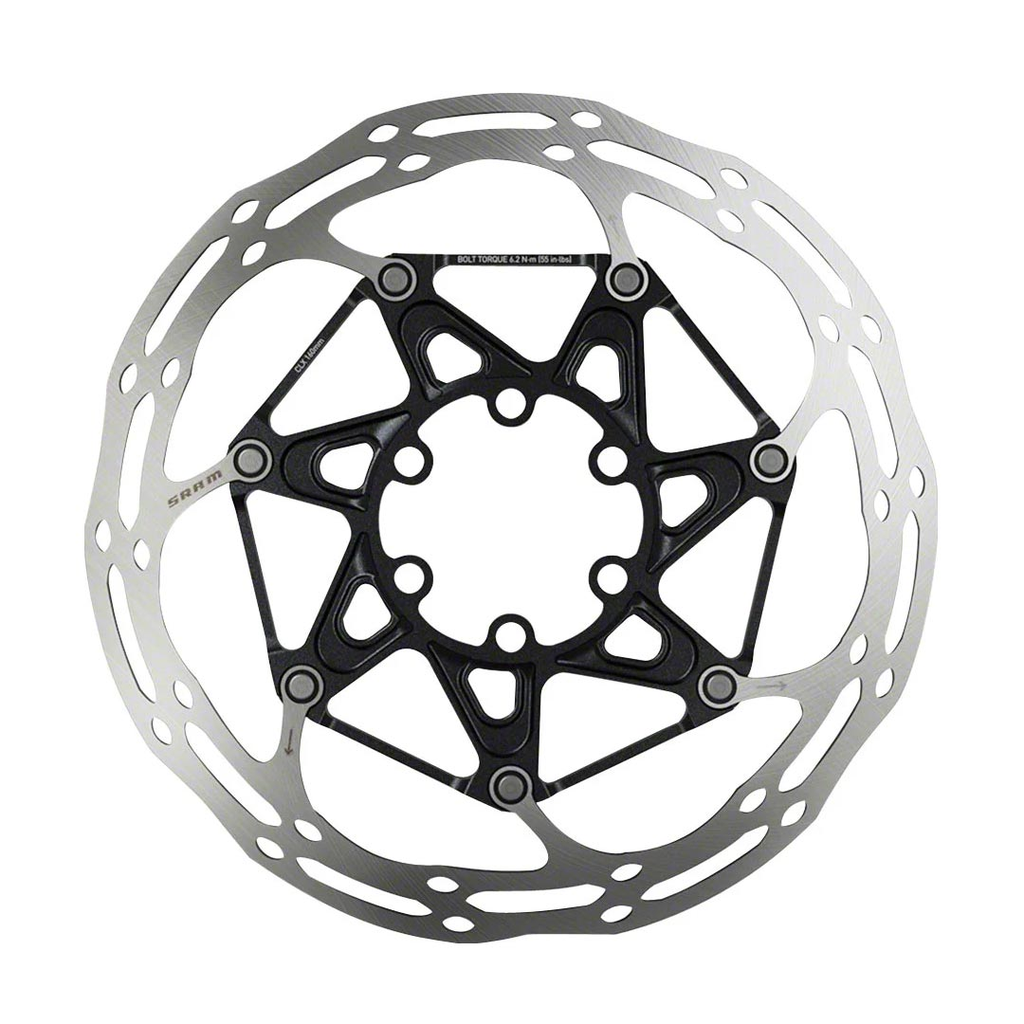 ROTOR CENTERLINE 2 PIECE 160MM BLACK (INCLUDES TIROTOR BOLTS) ROUNDED