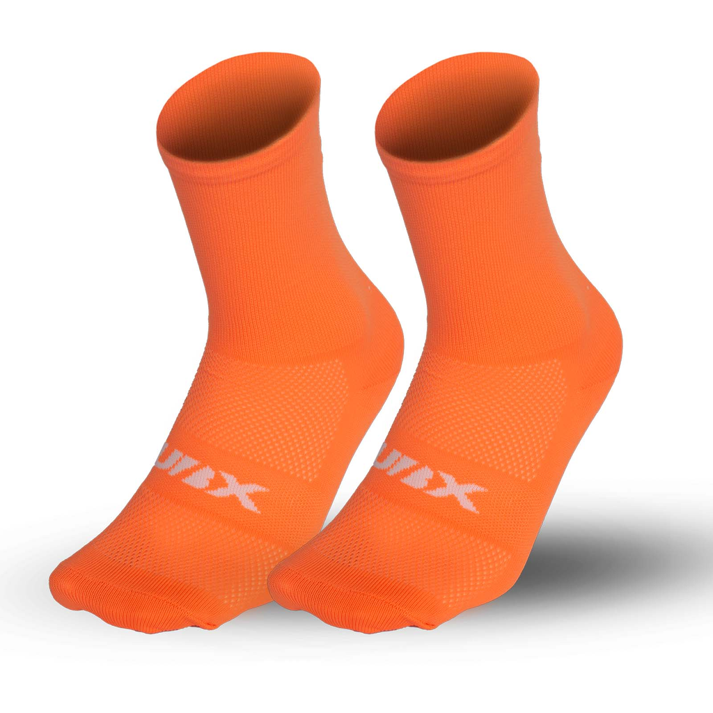 MEDIAS UBX CYCLING SOLIDO NARANJA