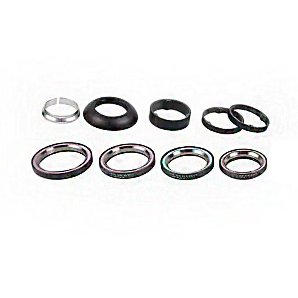 KIT SPZ TARMAC SL5, HDS COMPLETE, 1-1/8" UPPER (45X45 DEG), ALL LOWER BRG SIZES (1-1/4", 1-3/8", 1.5"-45X45 DEG), 48MM CARBON COVER, W/CARBON SPACERS 