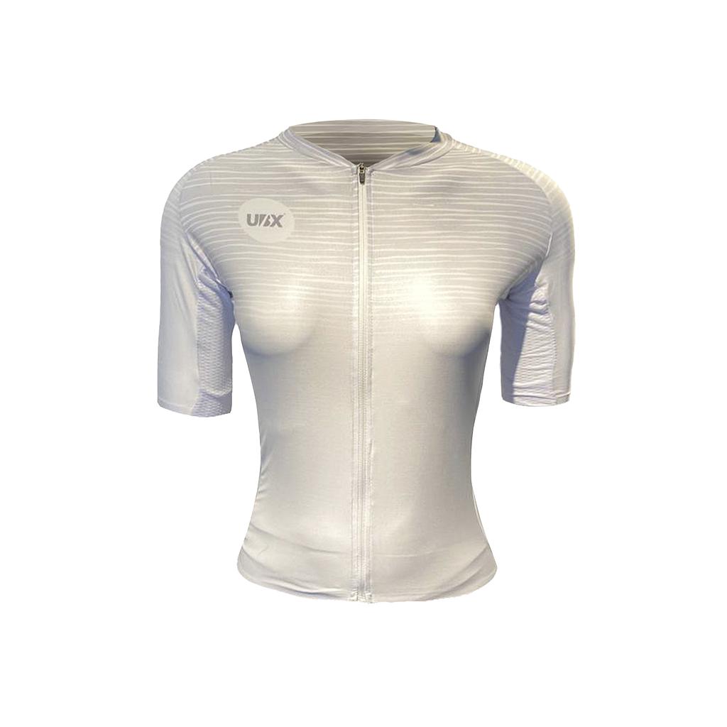 MAILLOT UBX CYCLING MICROTEXTURE MANGA CORTA WHITE
