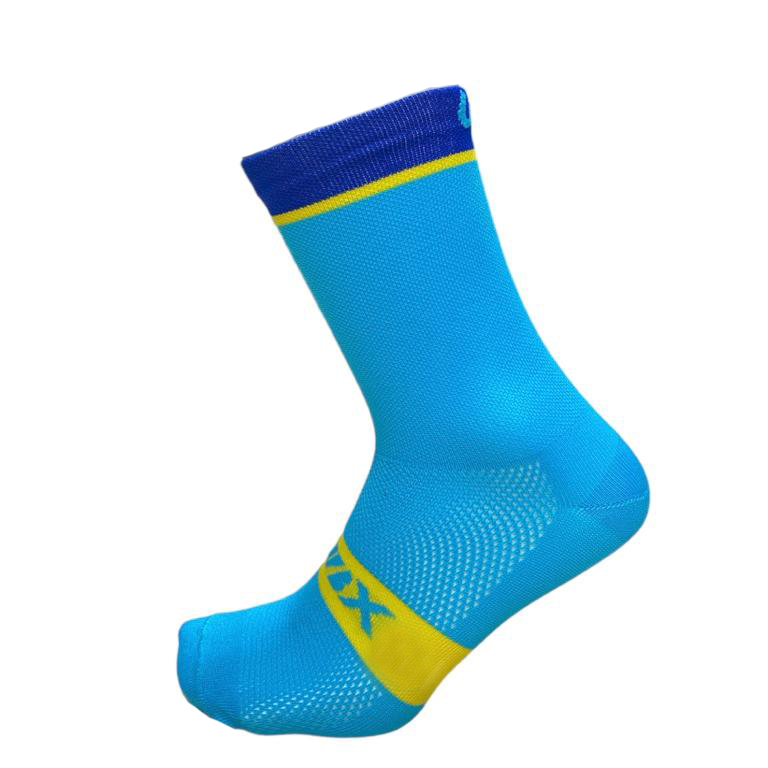 MEDIAS UBX CYCLING 2023.1 AQUA AQUA/YELLOW/BLUE/LIGHT BLUE
