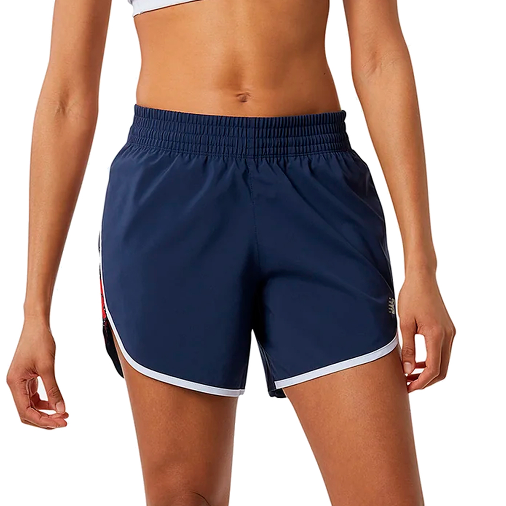 SHORT NEW BALANCE PR ACCEL 5IN TRAINNING RED/BLUE/WHITE