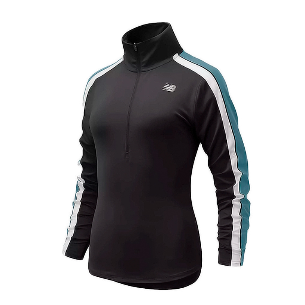 CHAQUETA NEW BALANCE ACCEL HALF TRAINNING BLACK