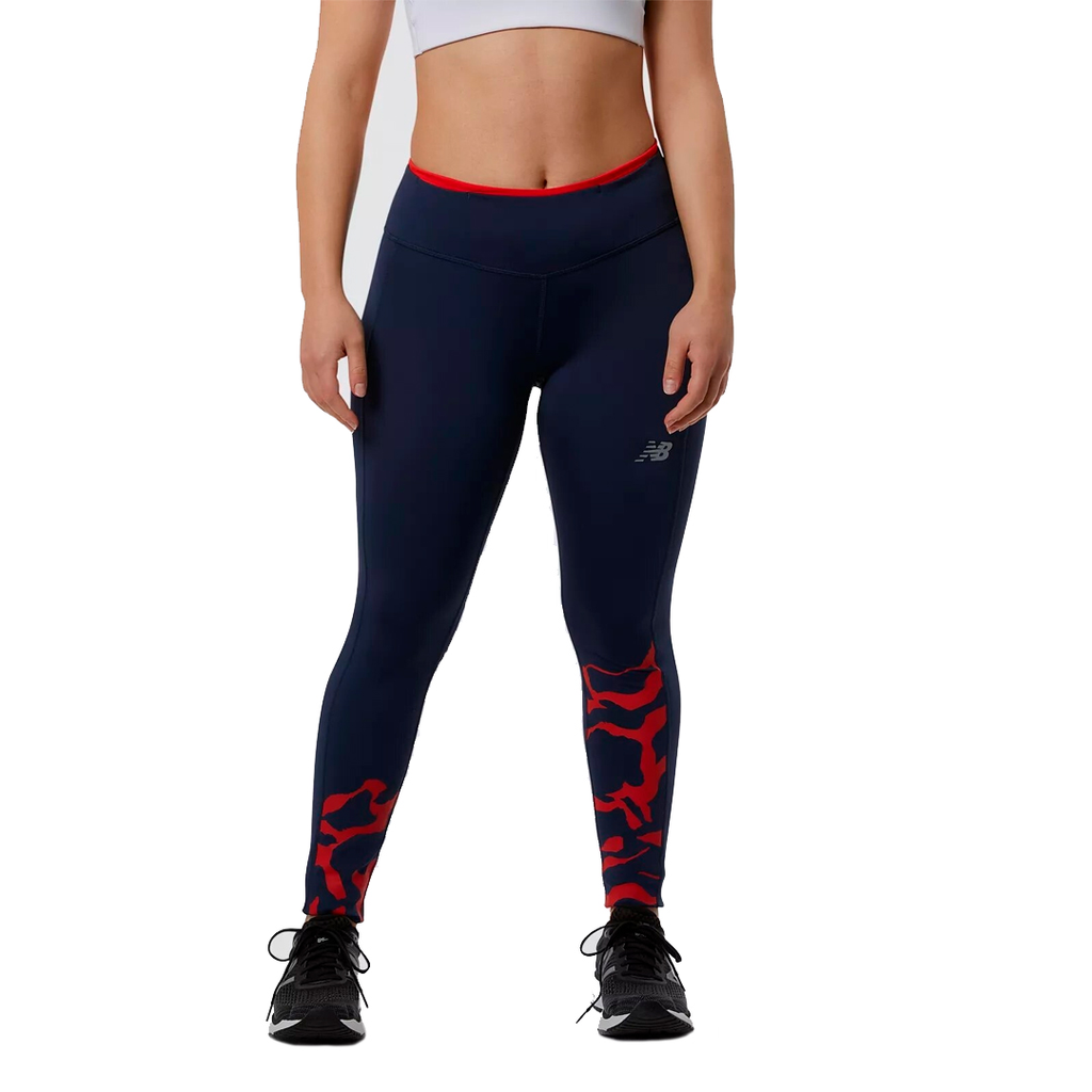 LICRA NEW BALANCE ACCELERATE TIGHT TRAINNING AZUL/ROJO