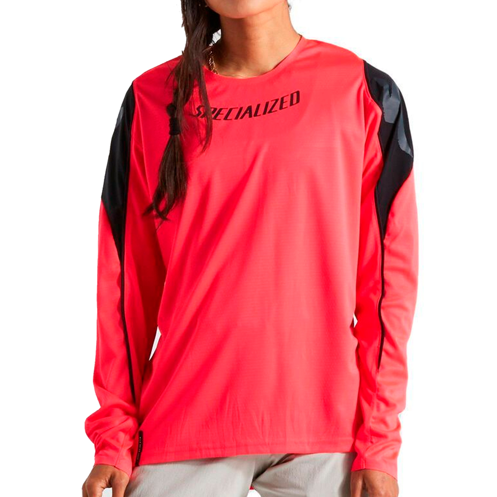 JERSEY  SPZ  LONG SLEEVE WMN RED