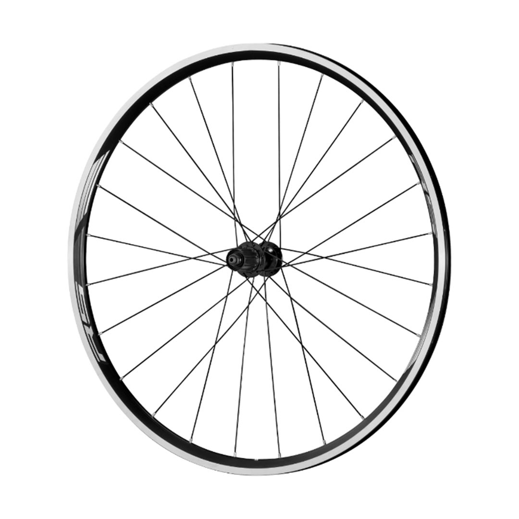 RUEDA SHIMANO DELANTERA Y TRASERA INCLUYE BLOQUEOS Y CINTA DE RIN CAJA INDIVIDUAL. RUTA WH-RS010 BLK/SIL