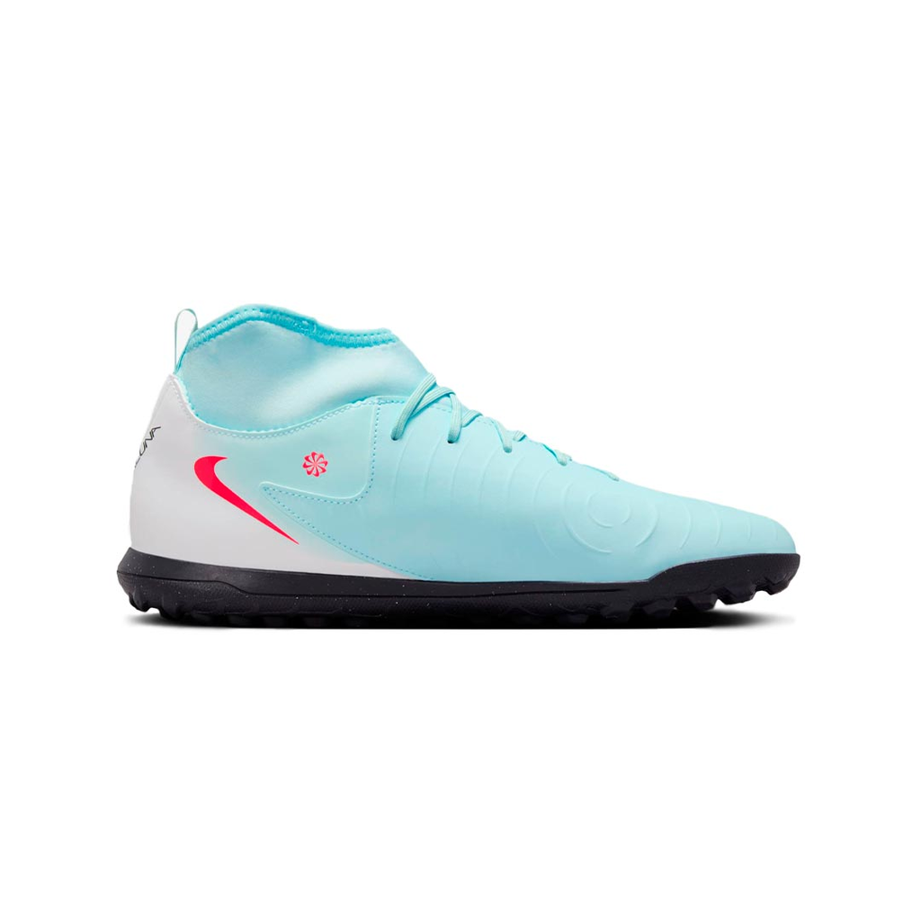 ZAPATO NIKE PHANTOM LUNA II CLUB TF FUTBOL MINT/ATOMIC RED-OFF NOIR