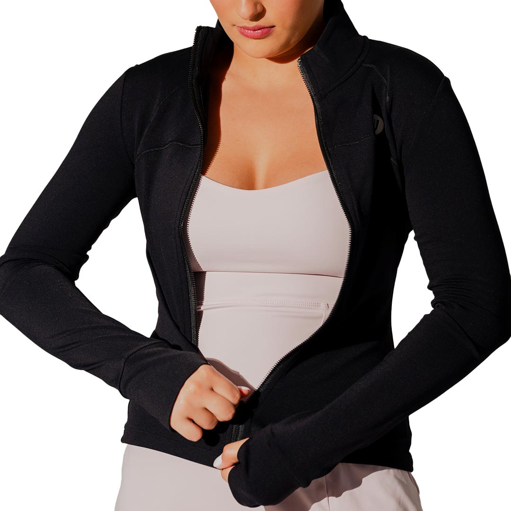CHAQUETA UBX FITNESS CIERRE COMPLETO SUD BLACK