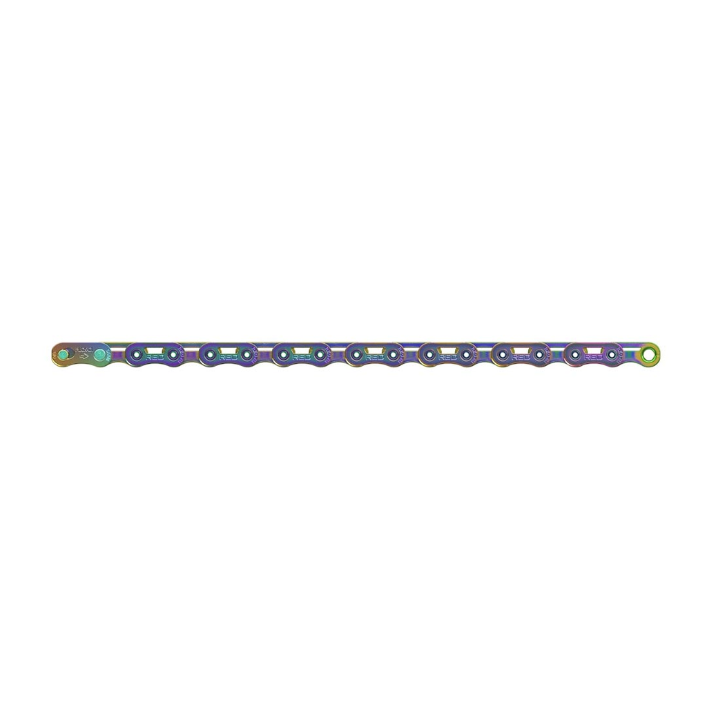 CADENA SRAM E1 FLATTOP 126LINKS RAINBOW W/POWERLOCK RAINBOW W
