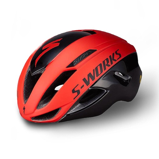 CASCO SPZ EVADE S-WORKS II HLMT ANGI MIPS CPSC RKTRED/CRMSN/BLK