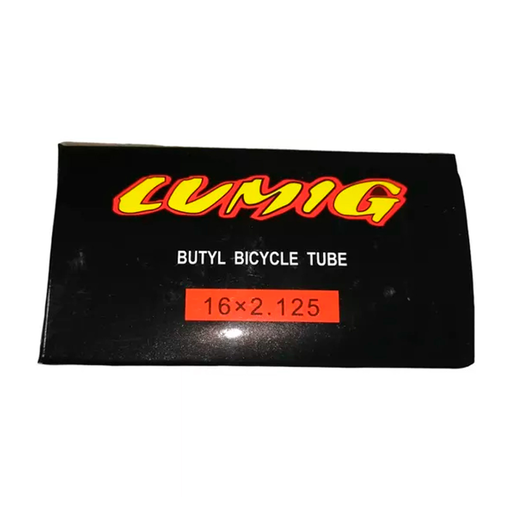 [LUMIG] TRIPA SHIMANO CAMARA DE AIRE 16" x 2.125" VALVULA DUNLOP CON GUSANILLO DE PRESION ESTANDAR BLK