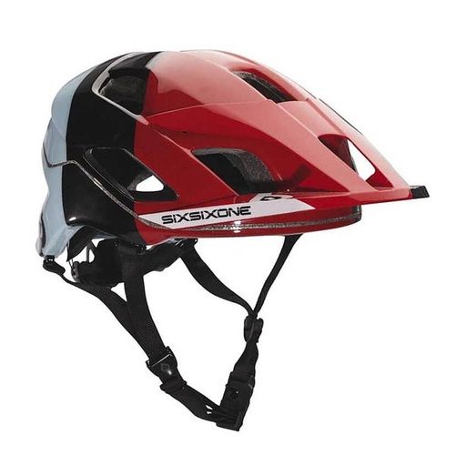 [7161-15-161] CASCO ENDURO SIXSIXONE EVO AM HELMET CPSC LEMANS BLK/RED