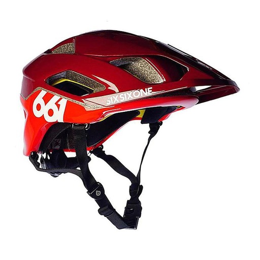 [7236-02-161] CASCO ENDURO SIXSIXONE EVO AM HELMET CPSC MATADOR RED