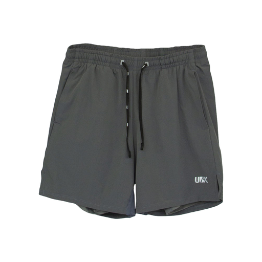 SHORT UBX FITNESS CON LICRA GRAY