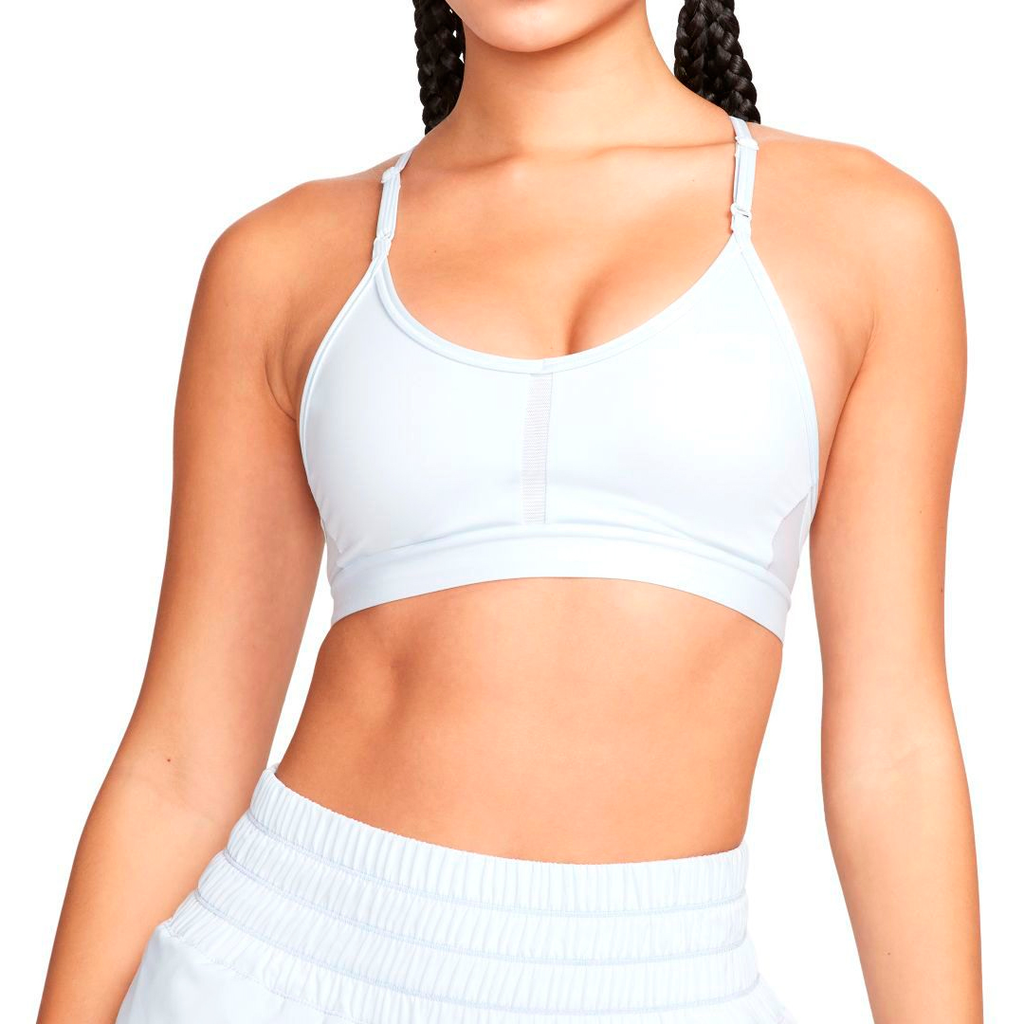 TOP TRAINNING NIKE W NK DF INDY V-NECK BRA BLTINT/BLTINT/BLTINT/WHITE