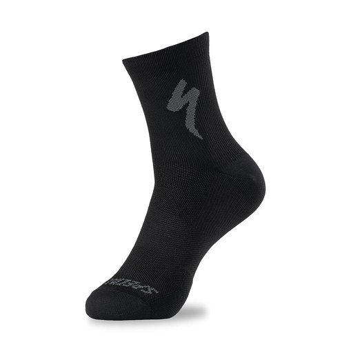 MEDIA SPZ SOFT AIR MID LOGO SOCK BLK UNISEX