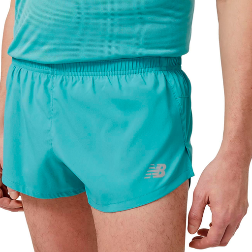SHORT NEW BALANCE ACCELERATE 5 PULGADAS RUNNING TURQUOISE