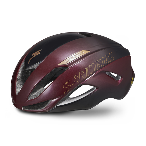 [60722-1024D] CASCO SPZ EVADE S-WORKS II HLMT ANGI READY MIPS CE MRN/BLK