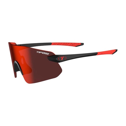 [1800400178] LENTE TIFOSI VOGEL SL MATTE BLACK SMOKE RED