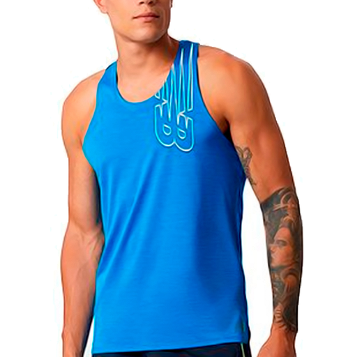 CAMISA NEW BALANCE PRINTED FAST TRAINNING ROYAL BLUE