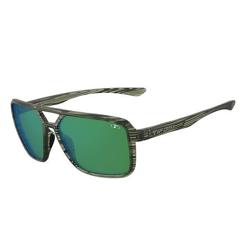 [1870502549] LENTE TRAINNING SALTO, POLARIZED OLIVE STRIPE FADE  EMERALD MIRROR 