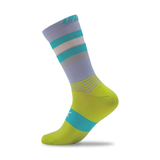 [2022311] MEDIA UBX DISEÑOS AQUA/CERCETA/BLANCO/GRIS UNISEX